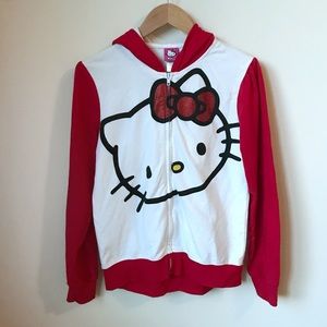 Hello Kitty Girl’s Hoodie With Ears + Bow Size XL